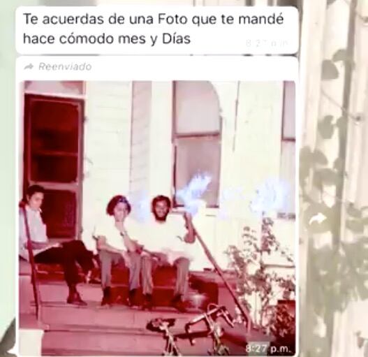 Abuelo se despide de su amigo.