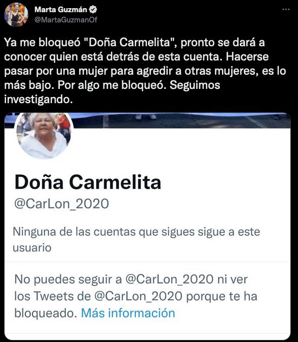 Doña Carmelita amenaza a Marta Guzmán tras amenazar con exponerla.