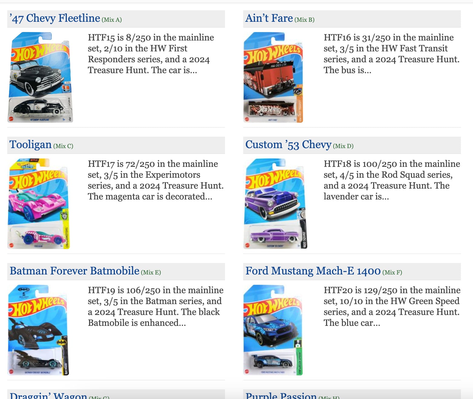 Hot Wheels Treasure Hunt 2024