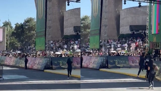 Fans de Ariana Grande tiran vallas en premier de Wicked en Auditorio Nacional