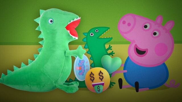 7 peluches de dinosaurio como el de George, hermano de Peppa Pig, que puedes comprar en AliExpress