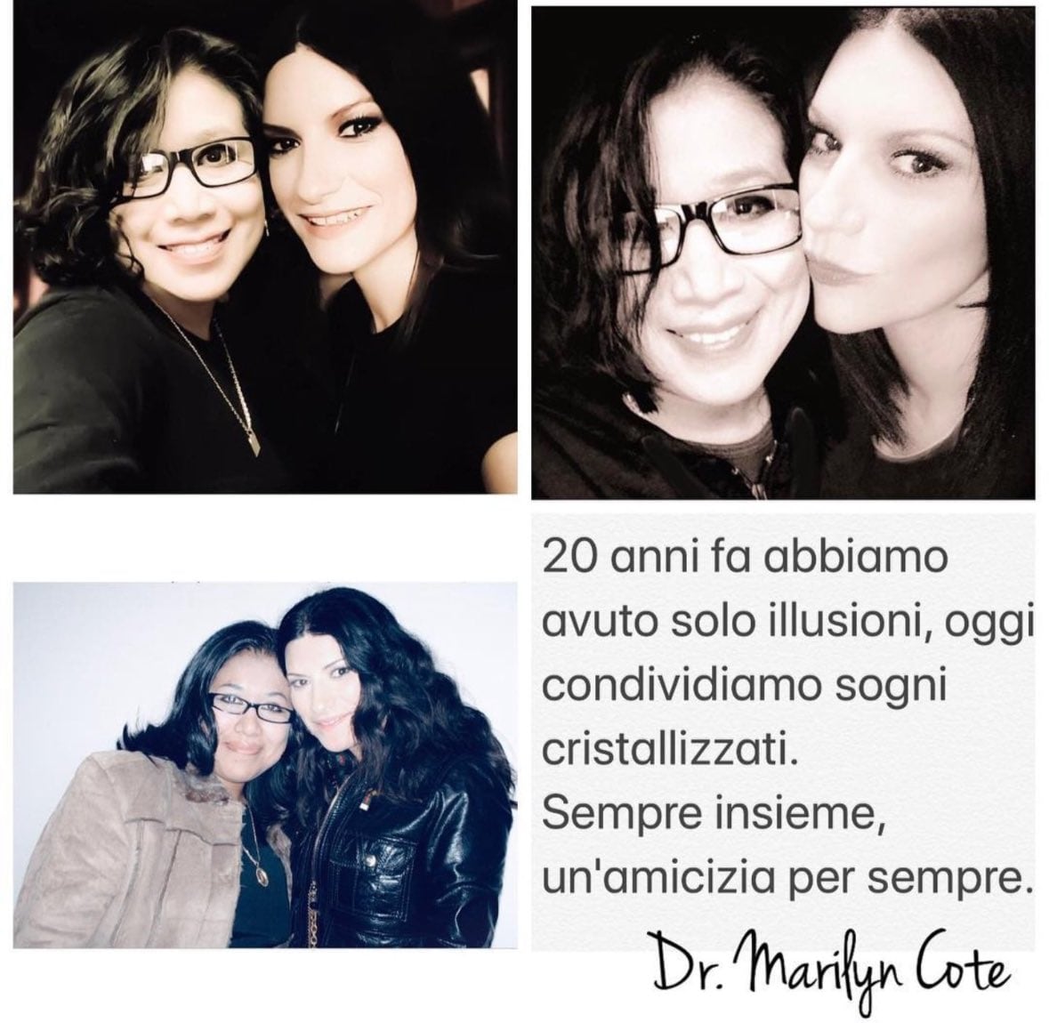 Marilyn Cote y Laura Pausini