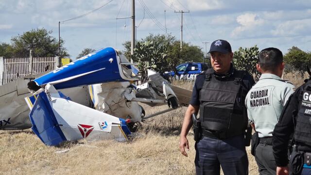 Avioneta se desploma en Aguascalientes