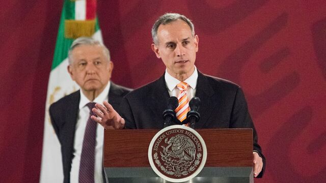 Hugo López-Gatell en conferencia de prensa de AMLO del 16 de enero de 2020.