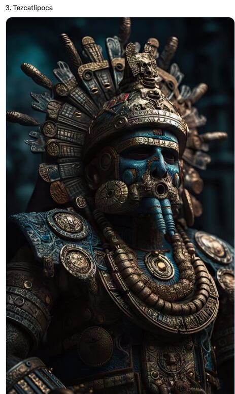 Inteligencia Artificial recrear a dioses mexicas como Caballeros del Zodiaco