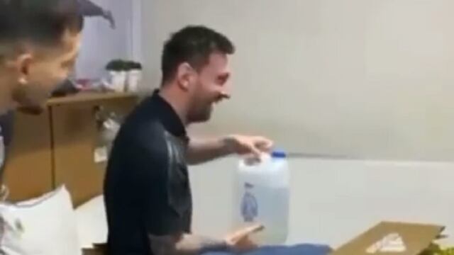 Lionel Messi en su cumpleaños
