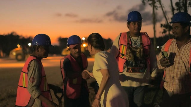 Claudia Sheinbaum supervisa obras de Tren Maya