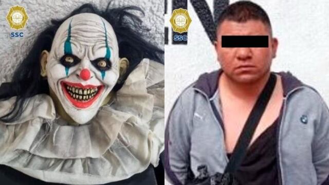 Hombre robó máscara de payaso