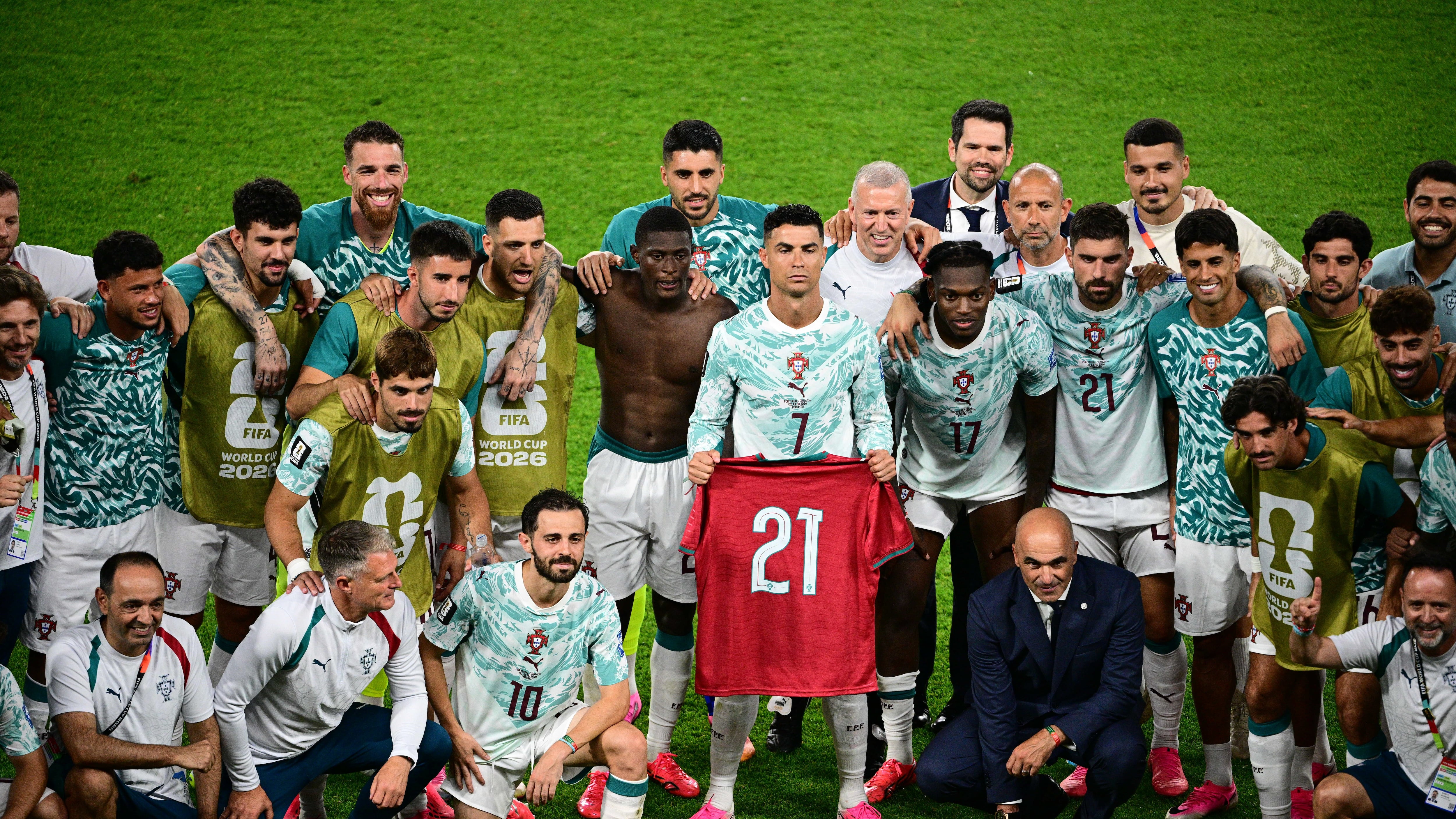 El emotivo homenaje de Cristiano Ronaldo a Diogo Jota tras el triunfo de Portugal