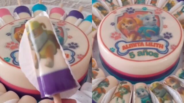 Paletas de gelatina de Paw Patrol