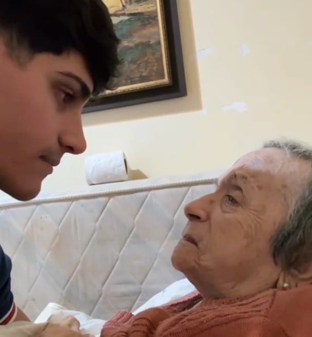 La verdad del detrás del video de Gianluca despidiéndose de su abuela, que se hizo viral en TikTok