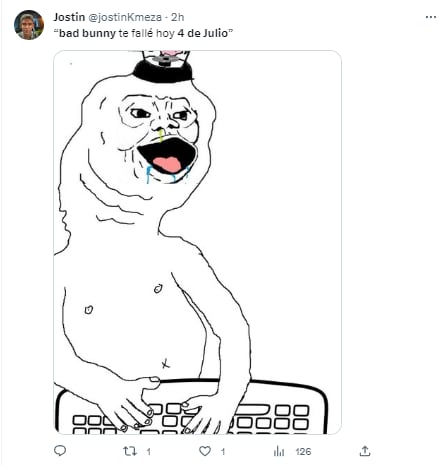 Memes por el 4 de julio pidiendo perdón a Bad Bunny porque no le cumplieron
