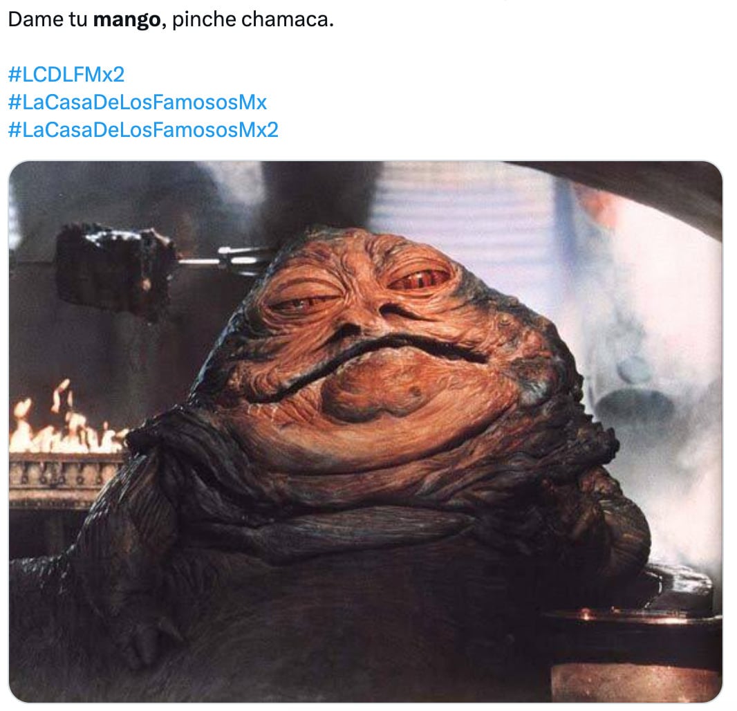Memes del mango de Briggitte Bozzo en La Casa de los Famosos México 2024