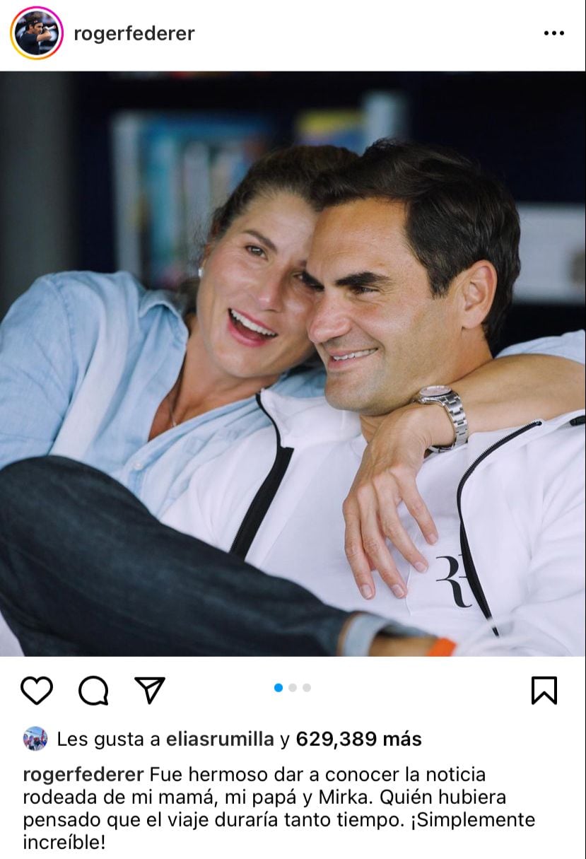 Roger Federer y Mirka, su esposa.