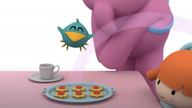 Las galletas de chocolate de Elly y Pocoyó