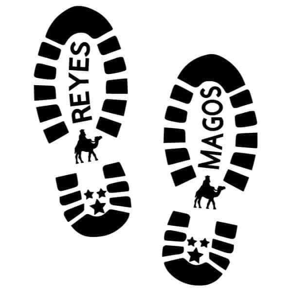 Plantillas de huellas de los Reyes Magos y sus animales