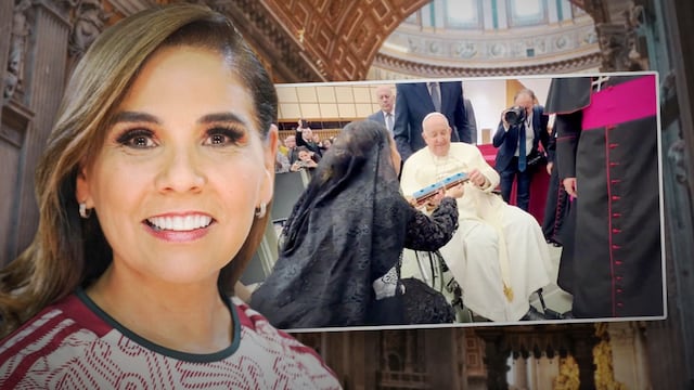 Mara Lezama da a Papa Francisco un Tren Maya