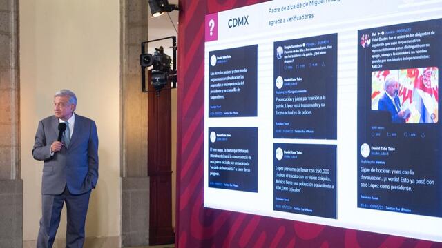 AMLO en su conferencia mañanera