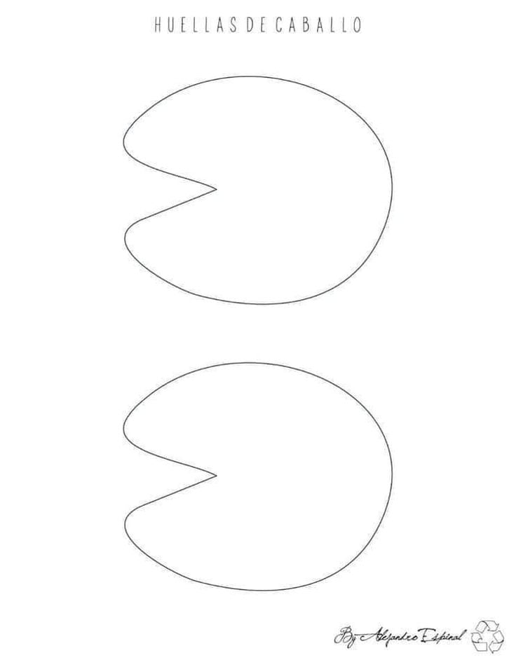 Plantillas de huellas de los Reyes Magos y sus animales