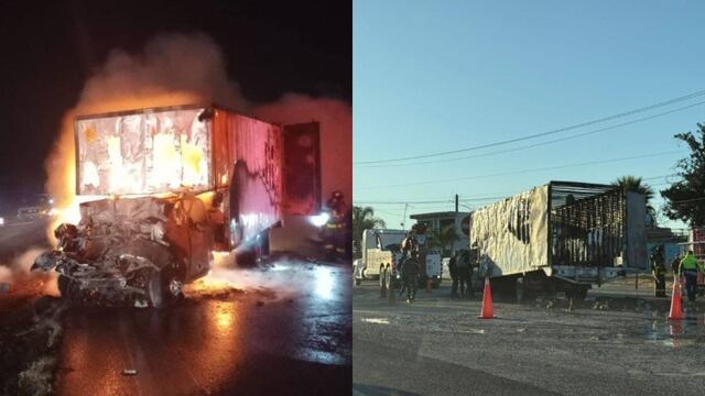 Tráiler se incendia en la México-Querétaro y genera filas kilométricas