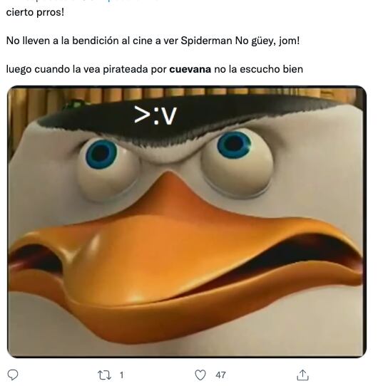 Memes sobre Cuevana tras preventa de 'Spider-Man: No Way Home'
