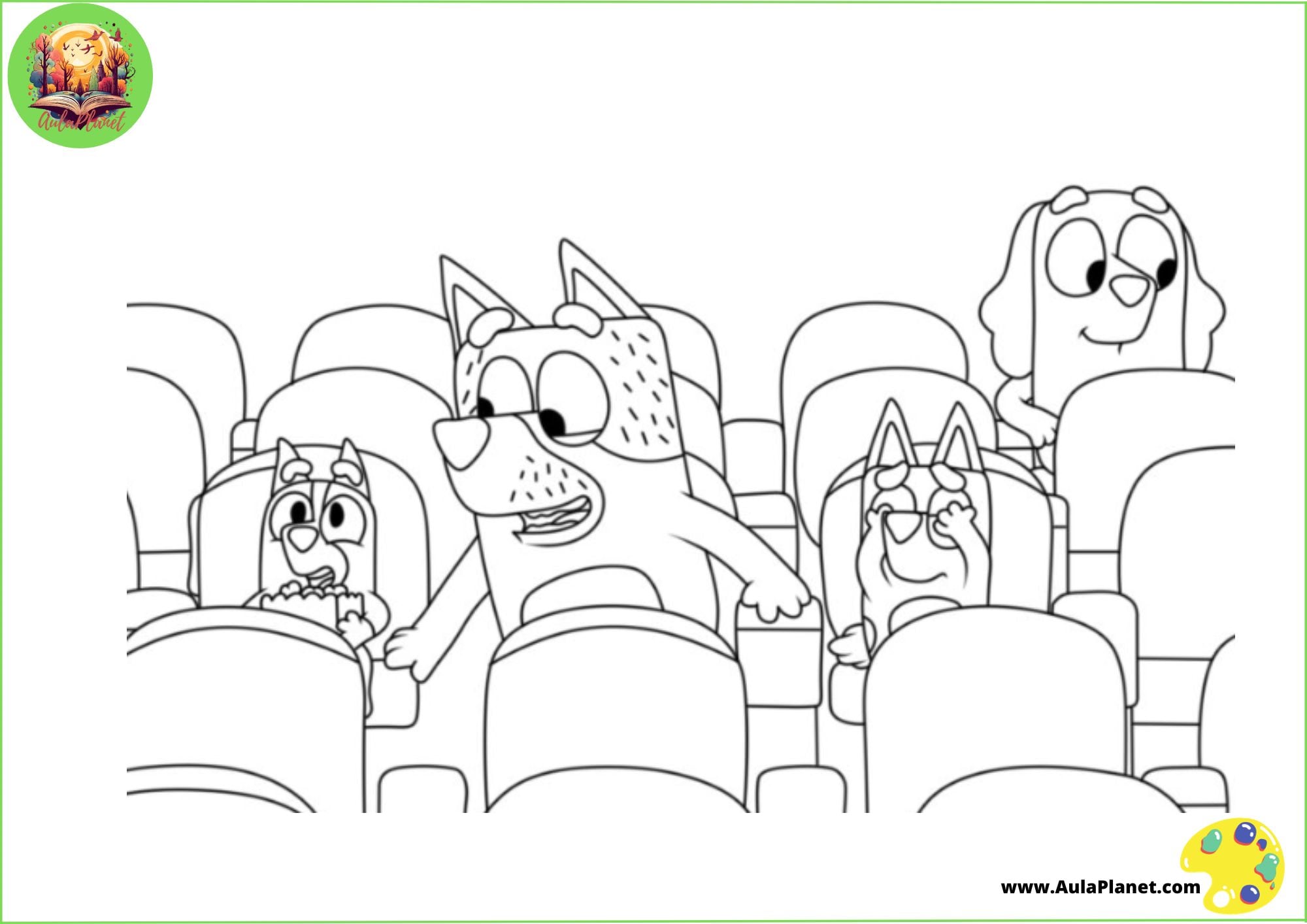 Dibujos de Bluey de vacaciones