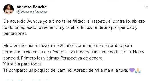 Discusión entre Vanessa Bauche y Daniela Parra.