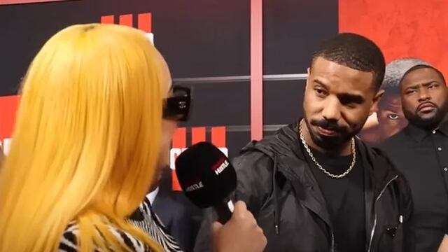 Michael B. Jordan vive incómodo momento durante una entrevista para Creed III al reencontrase a quien le hacía bullying