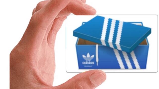 La imagen del sitio apócrifo de Adidas.