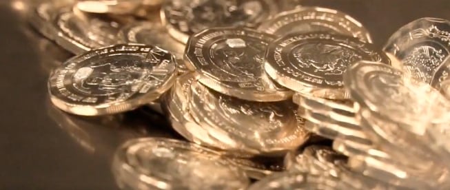 Moneda conmemorativa de los Menonitas