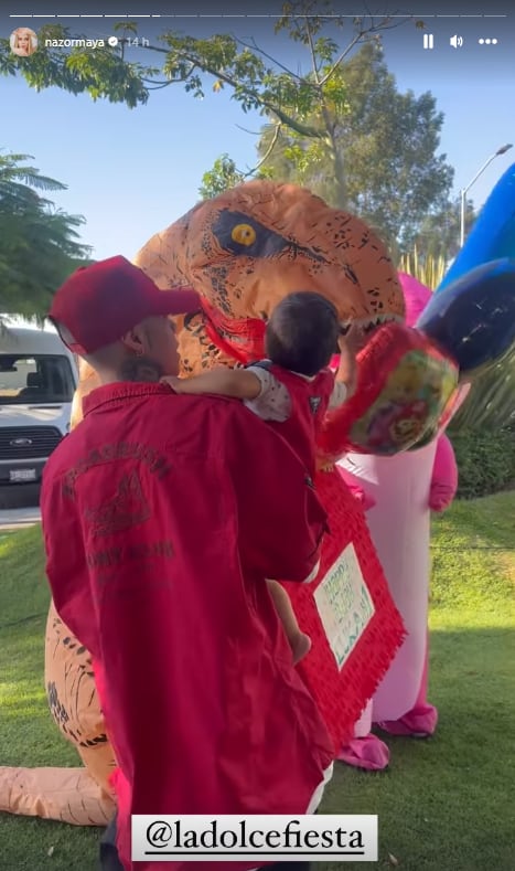 Santa Fe Klan llegó a la fiesta de cumpleaños de Luka, su hijo con Maya Nazor.