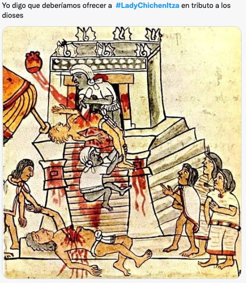 Memes de Lady Chichén Itzá tras subir la pirámide de Kukulcán