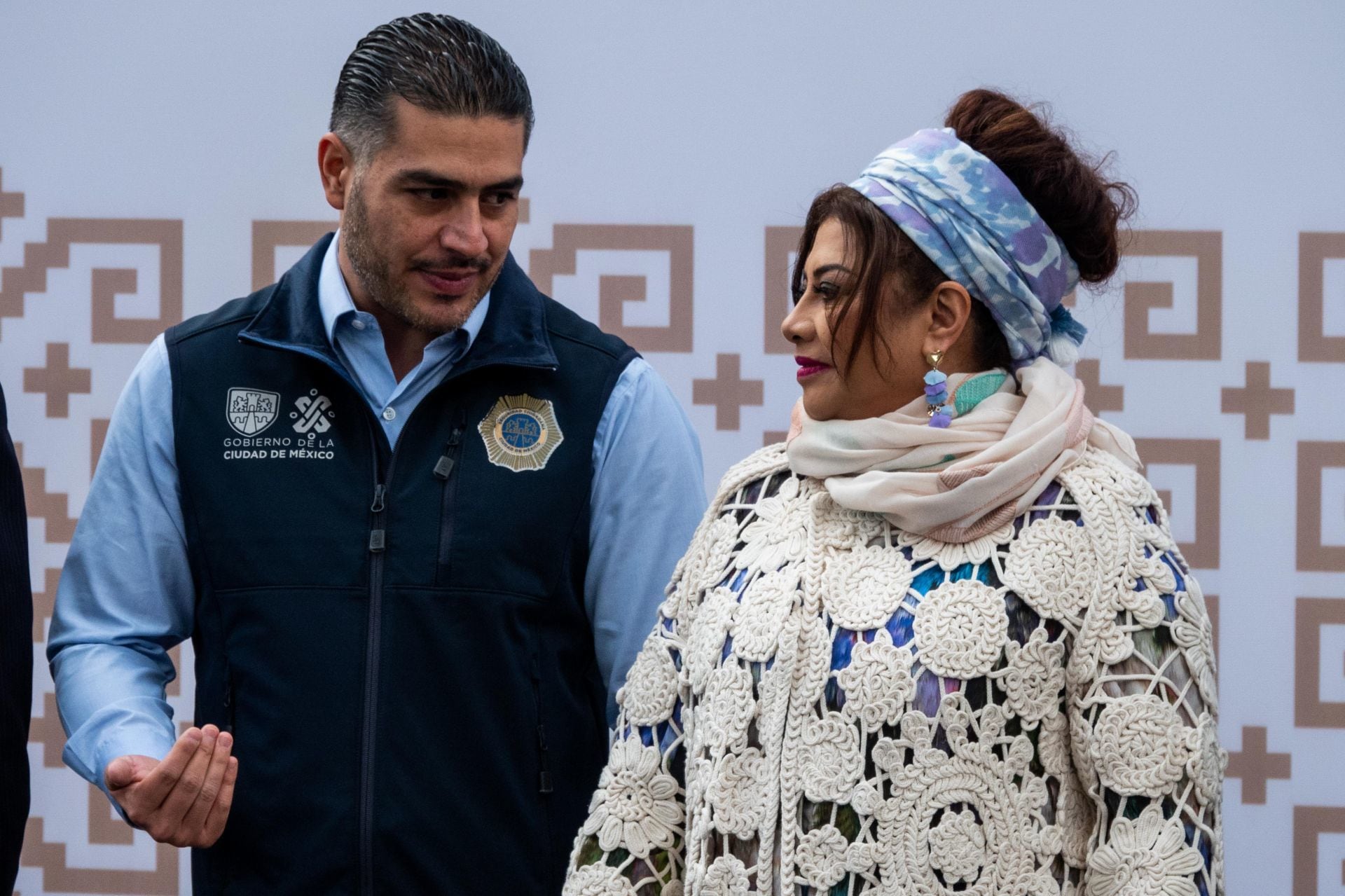 Omar García Harfuch y Clara Brugada durante el arranque del operativo de seguridad entre las alcaldías Iztapalapa y Tláhuac