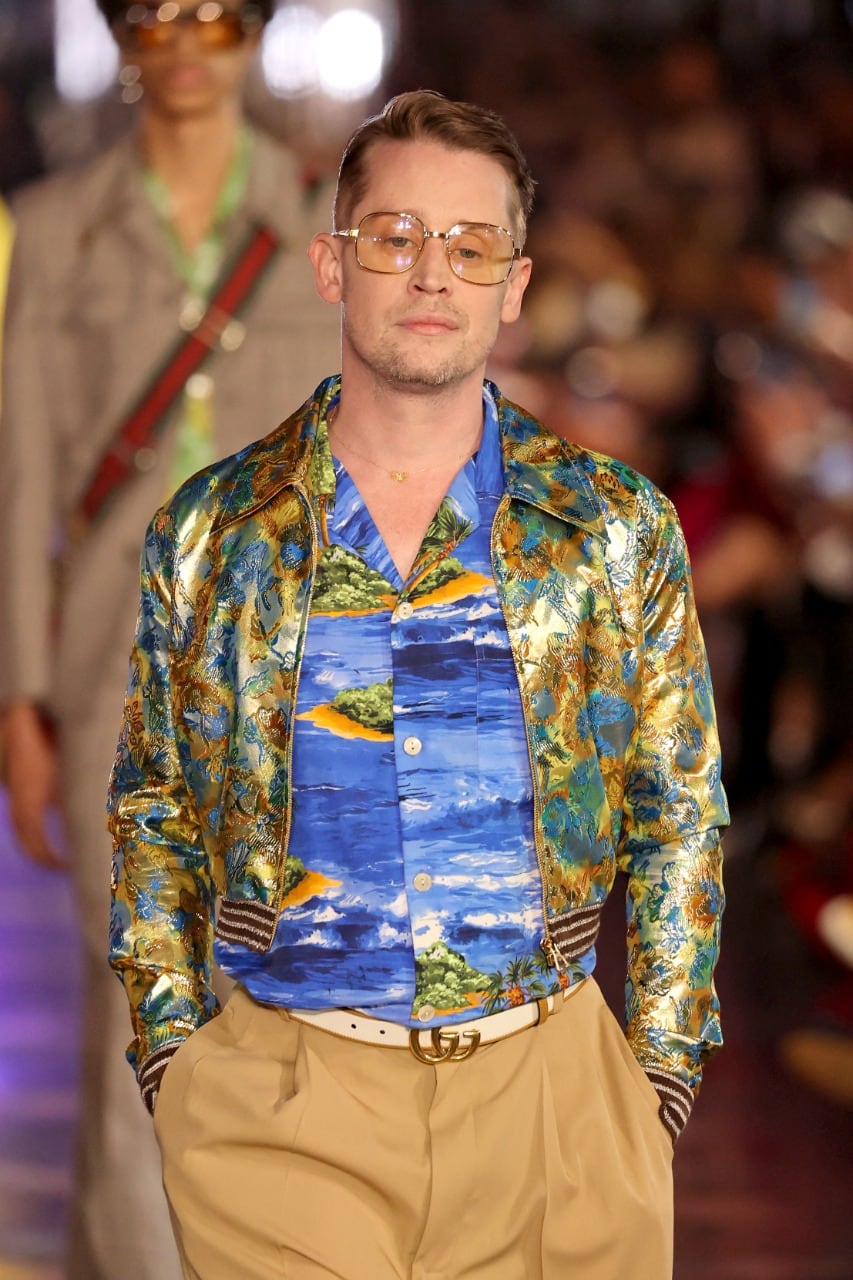 Macaulay Culkin, protagonista de ‘Mi pobre angelito’, desfiló en la pasarela de Gucci en Hollywood