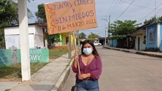 Astrid Martínez: La historia de la joven que marchó sola en Veracruz