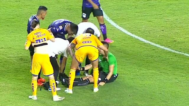 árbitro sufre calamabre