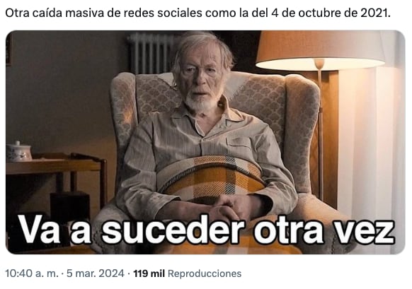 La caída de Facebook este 5 de marzo 2024, recuerda al apagón mundial del 4 de octubre 2021