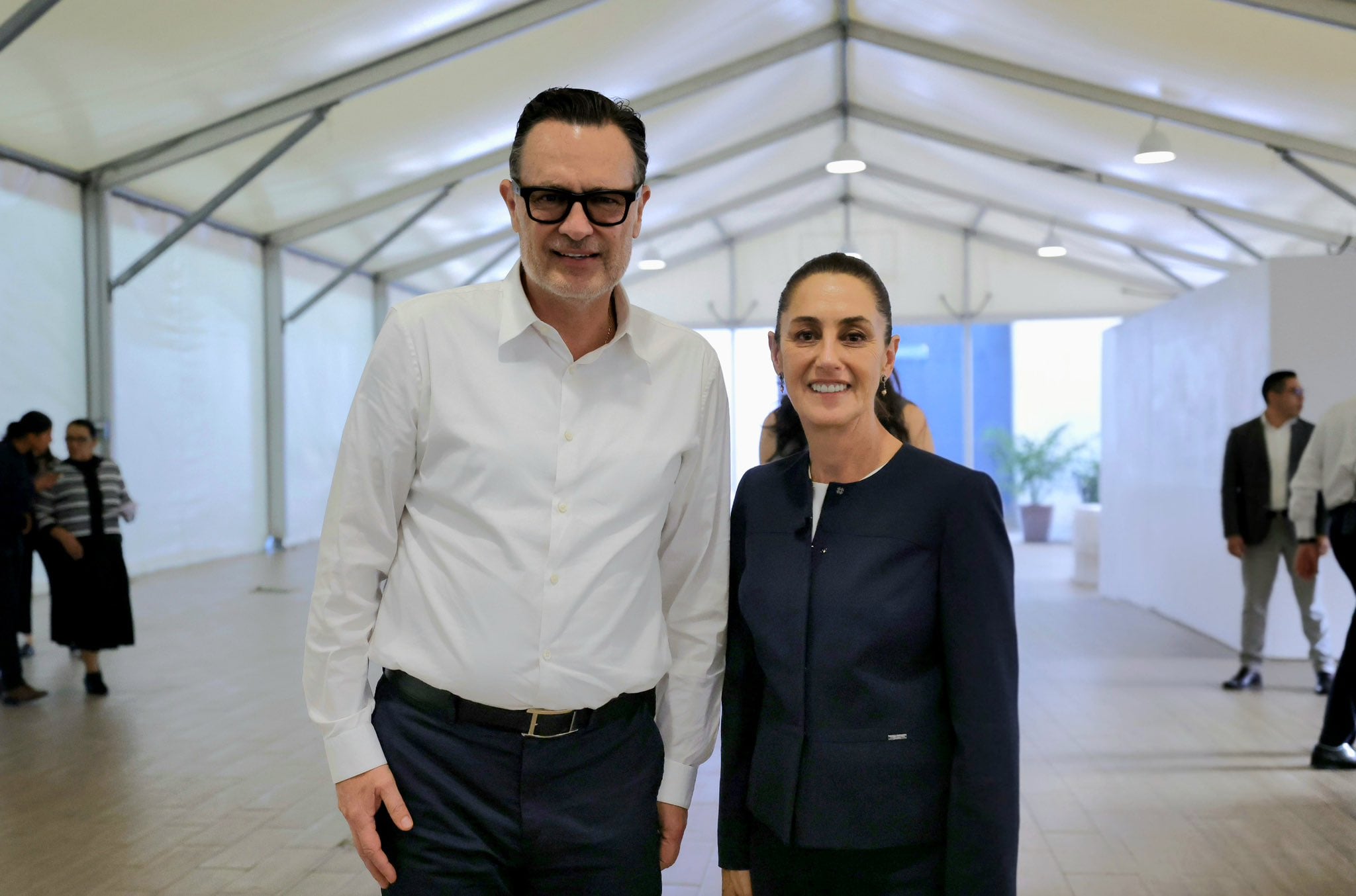 Claudia Sheinbaum y Mauricio Kuri