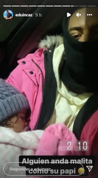 Eduin Caz dice que su hija está enferma