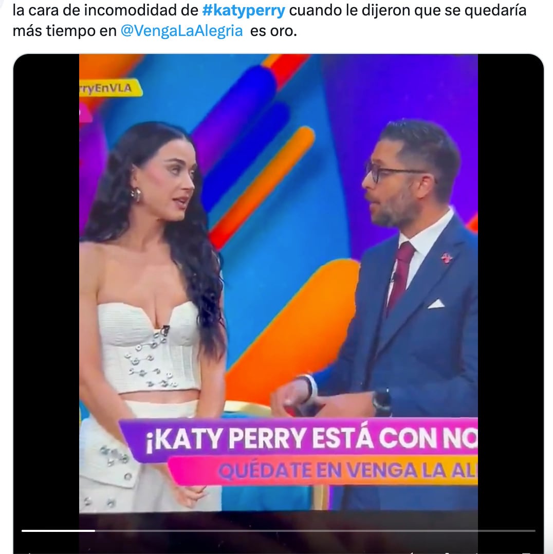 Katy Perry vivió momentos humildes en Venga la Alegría y los memes lo saben