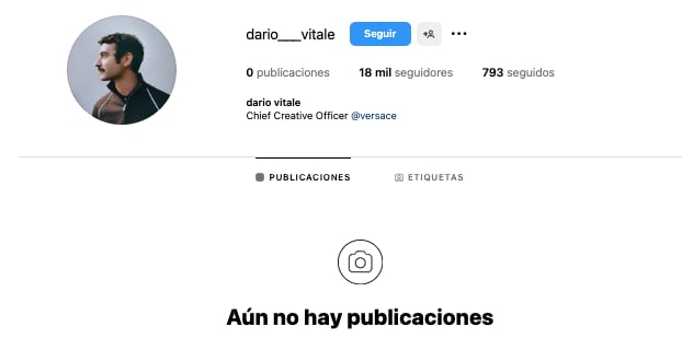 Instagram de Dario Vitale