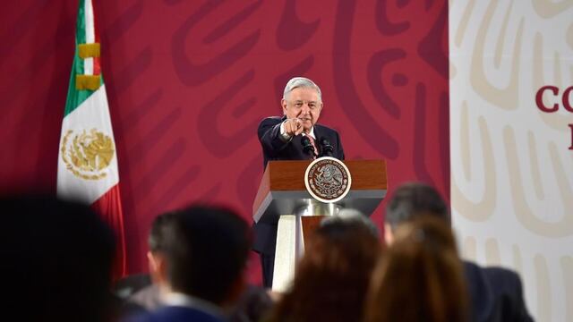 El presidente López Obrador en conferencia de prensa