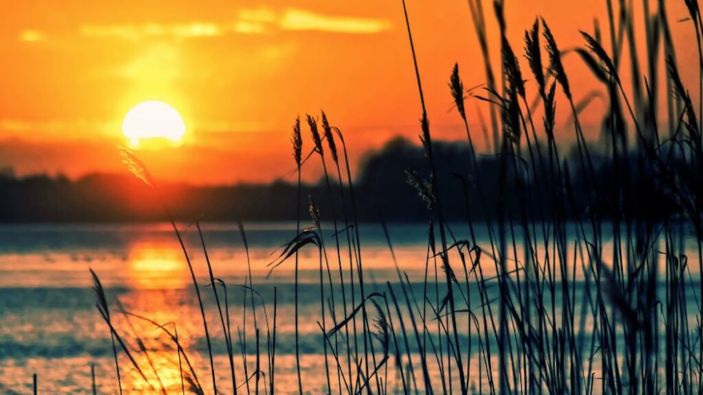 Puesta de sol.