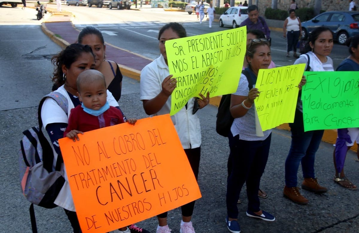 Manifestación de niños con cáncer
