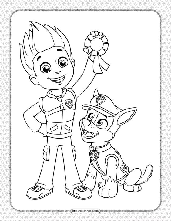 Dibujos de Paw Patrol con temática del Día del niño