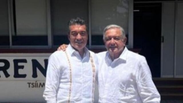 Rutilio Escandón presenta avances del Tramo 1 junto a AMLO