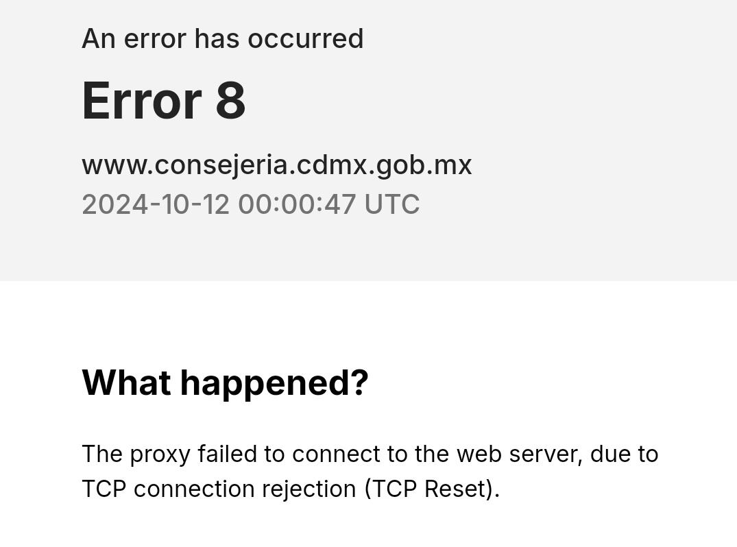 Páginas oficiales del Gobierno de CDMX se caen