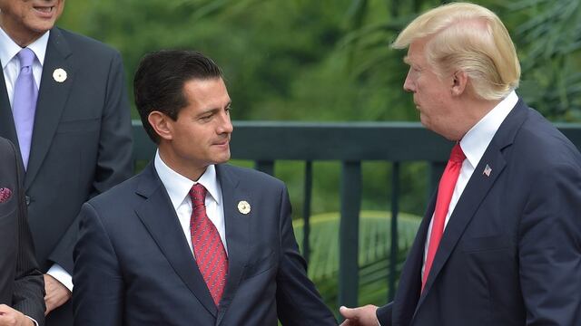 EPN y Donald Trump se encuentran en foro económico
