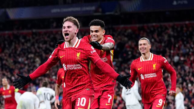 Alexis Mac Allister en el Liverpool vs Real Madrid.