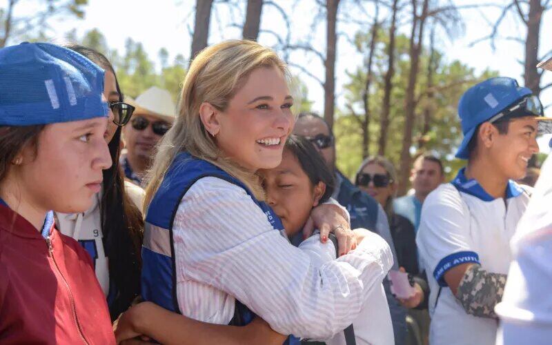 Maru Campos va por reforestación y desarrollo sustentable en Sierra Tarahumara